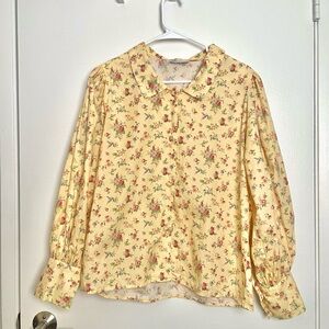 Batsheva x Laura Ashely floral blouse, size 10
